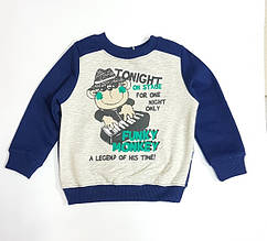 Джемпер для хлопчика Бембі ДЖ119, 80 синій меланж трикотаж