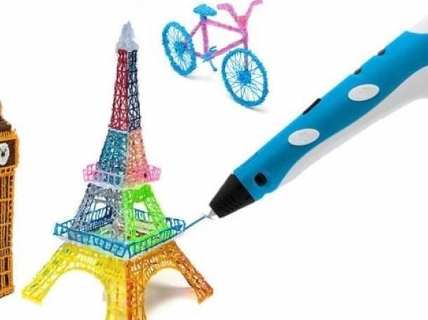 3D ручка Розовая c LCD дисплеем (3D Pen-2) +Подставка - фото 5 - id-p823909391