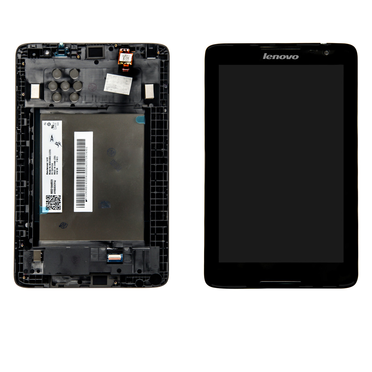 Дисплей LENOVO A8-50 Tab 2 з чорним тачскріном і рамкою