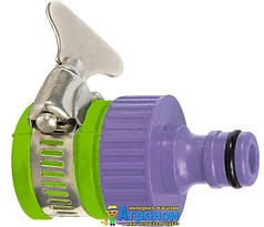 Адаптер пластмасовий, 3/4 із зовнішнім хомутом Palisad