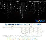 Світлодіодна гірлянда DELUX є icicle 18 flash 2 х 0,7 м 75LED Синій/Білий, фото 2