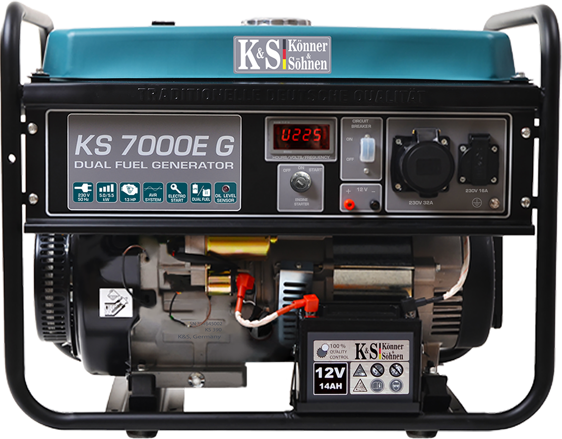 Генератор бензиновий, станція електрична Könner&Söhnen KS 7000E-G