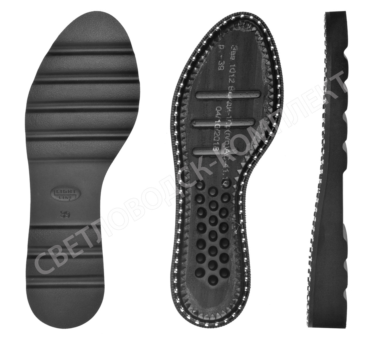 Підошва для взуття ЕВА 1012 Венді-10 (EVA 1012 VENDI-10), кол. чорний, фото 1