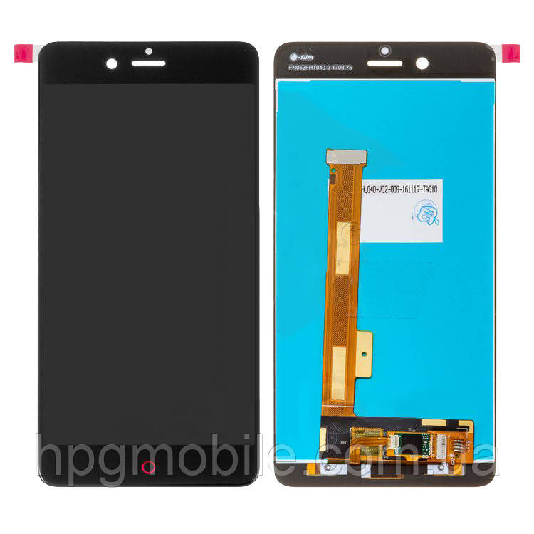 Дисплей для ZTE Nubia Z17 mini NX569J, модуль у зборі (екран і сенсор), чорний, оригінал, фото 1