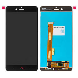 Дисплей для ZTE Nubia Z17 mini NX569J, модуль у зборі (екран і сенсор), чорний, оригінал