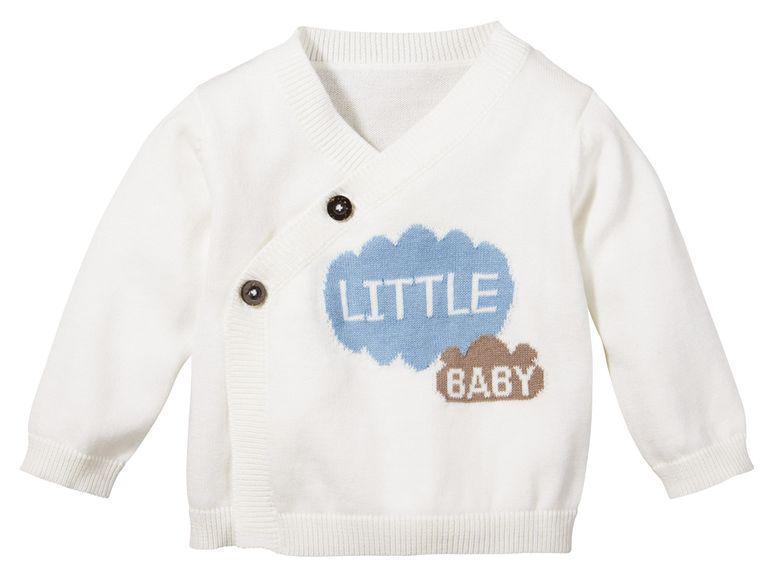 Свитер для мальчика на пуговицах белый Облако Lupilu разм.86/92, цена ...