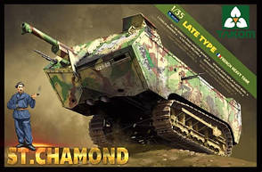 French Heavy Tank St. Chamond. Збірна модель танка в масштабі 1/35. TAKOM 2012