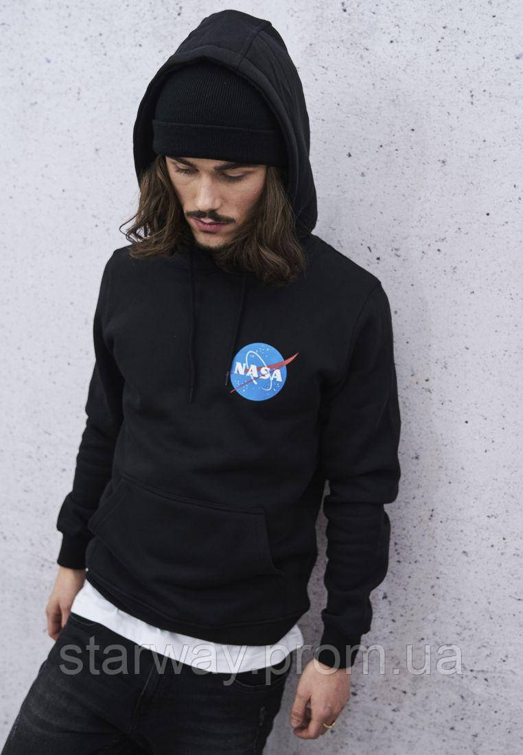 Чорне худі | толстовка nasa small logo
