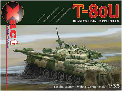 Т-80У основний бойовий танк. Збірна модель в масштабі 1/35. XACT MODEL XS35001, фото 1