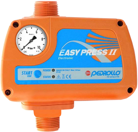 Pedrollo EASY PRESS II електронний регулятор тиску (з манометром, старт 1,5 бар), фото 2