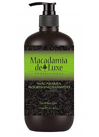 Поживний шампунь з олією макадамії De Luxe Professional Macadamia Nourishing Shampoo 300 ml