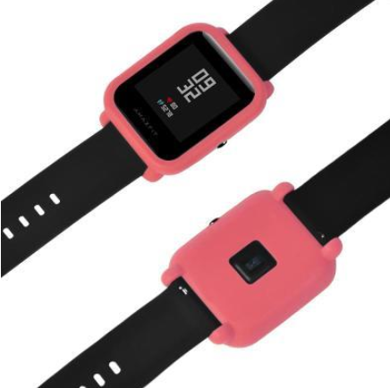 Захисний чохол Tamister для Xiaomi Amazfit Bip / Lite силіконовий Рожевий 1853P