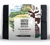 Набор маркеров SKETCHMARKER BRUSH 36 Scandinavia - Скандинавия (36 маркеров + сумка)