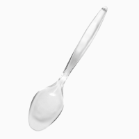 Ложка пластикова для кави прозора 13см./100шт.