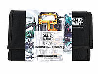 Набор маркеров SKETCHMARKER BRUSH 24 Industrial Design - Промышленный дизайн (24 маркера + сумка)