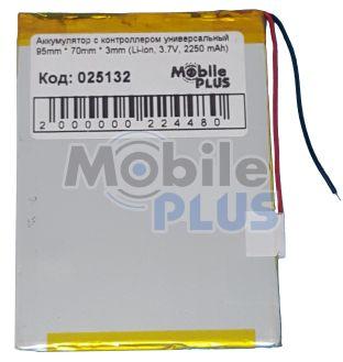 Акумулятор з контролером універсальний 95 mm * 70 mm * 3 mm (Li-ion, 3.7V, 2250 mAh), фото 1