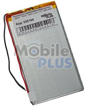 Акумулятор з контролером універсальний 125 mm * 70 mm * 3 mm (Li-ion, 3.7V, 3500 mAh), фото 1