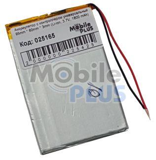 Акумулятор з контролером універсальний 95*60*3 mm (Li-ion, 3.7V, 1800mAh), фото 1