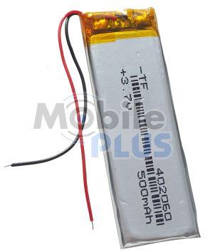 Акумулятор з контролером універсальний 60 mm * 20 mm * 4 mm (Li-ion, 3,7V, 500 mAh), фото 1