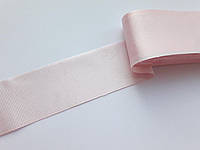 Тесьма лента репсовая широкая Стрічка репсова 4 см 40 мм, ніжно-рожева № 16. Туреччина