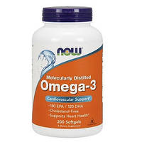 Витамины омега 3 Now Omega-3 1000 mg (200 капсул.)