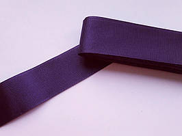 Тасьма репсова стрічка широка Стрічка репсова 4 см 40 мм, фіолетова №37. Туреччина