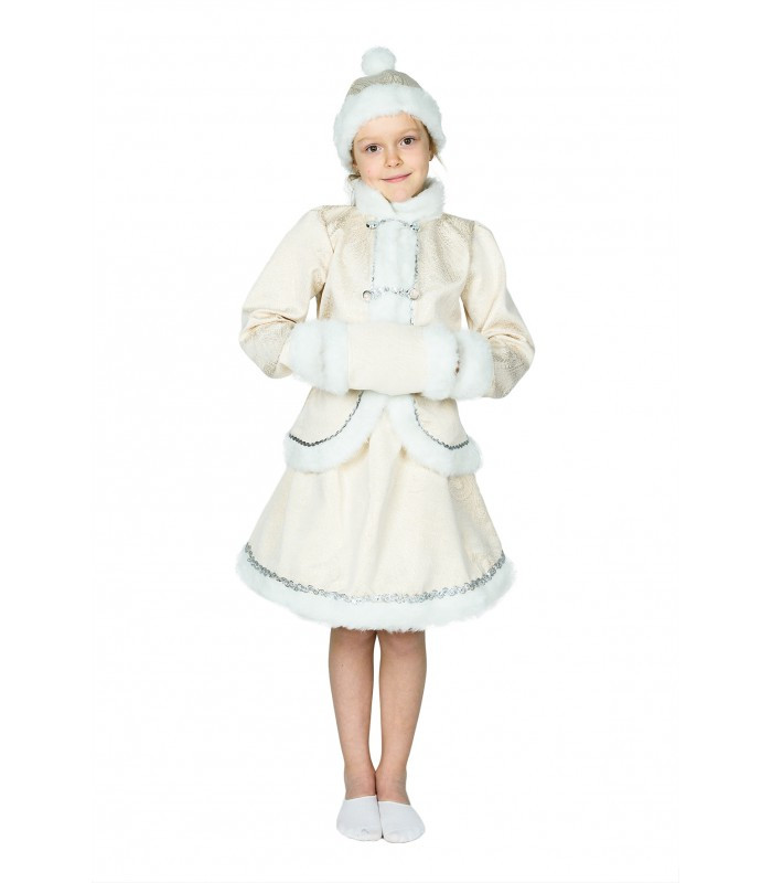 Дитячий новорічний костюм-снігурочки - фото 1 - id-p824349370