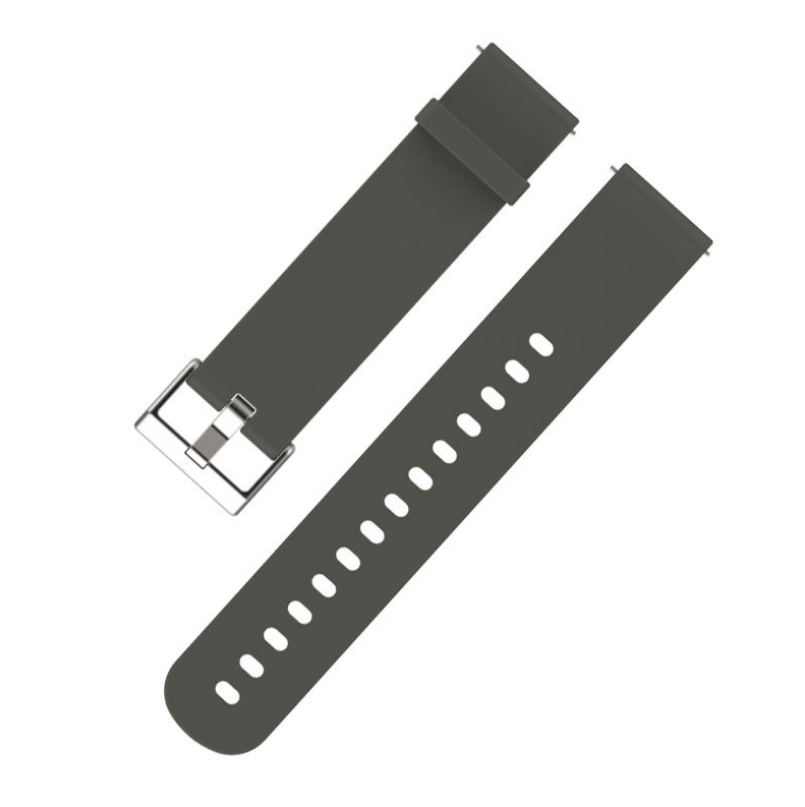 Силіконовий ремінець MiJobs для Xiaomi Amazfit Bip / Lite / 20 мм Хакі 1096P