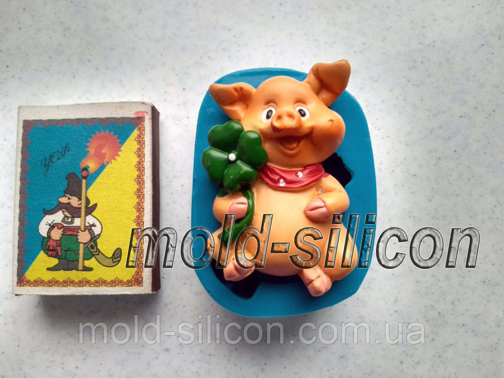 Силіконовий молд "Свиня 3", фото 1