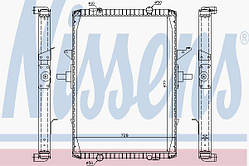 Радіатор Renault Magnum 63775A (NISSENS)