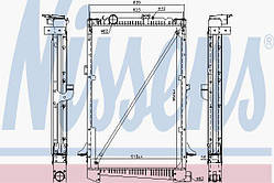 Радіатор DAF 61442A (NISSENS)