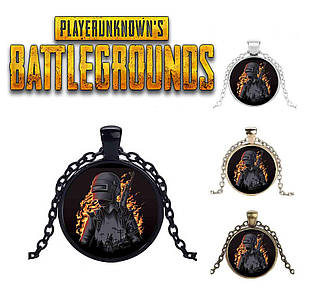 Кулон з персонажем на тлі вогню PlayerUnknown's Battlegrounds PUBG