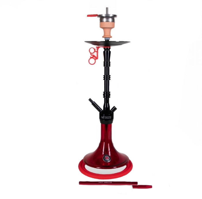 Кальян AMY Deluxe 069.01 Alu Lima висота 80 см на 1 персону червоний