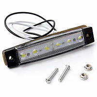 ГАБАРИТНЫЙ ФОНАРЬ 6 SMD 24V БЕЛЫЙ