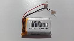 Акумулятор з контролером заряду Li-Pol PL803050 3,7V 1200mAh (8*30*50 мм)