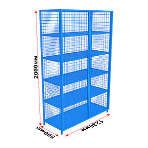 Стелаж для зберігання спортивного інвентарю закритого типу