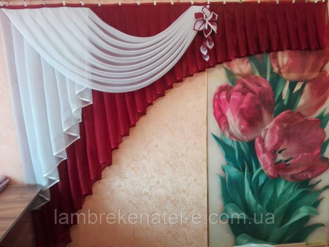 Ламбрекен напіварка для кухні односторонній
