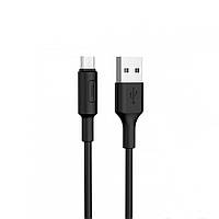 DATA-кабель Hoco X25 micro USB 1м Black