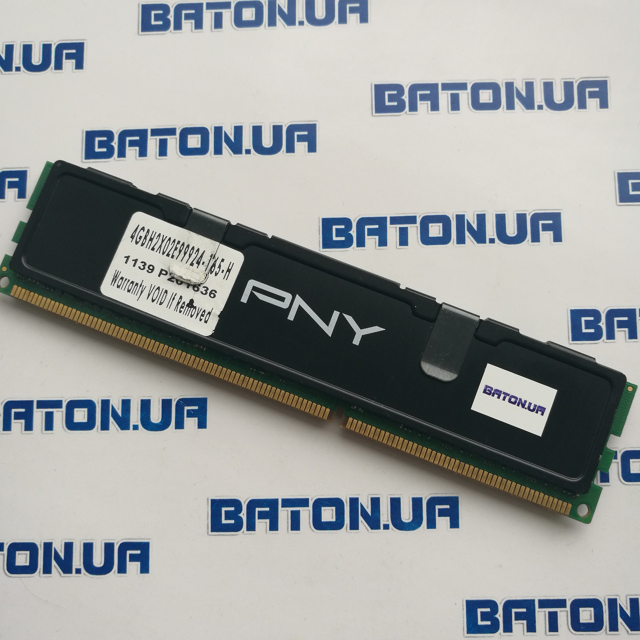 Игровая оперативная память PNY DDR3 4Gb 1600MHz PC3-12800U CL9 (4GBH2X02E99924-165-H) Б/У
