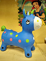 Гумові стрибуни - конячки MS 1338, єдиноріг 1330г, (Синій)