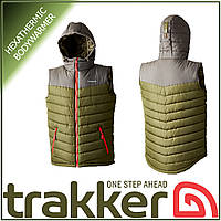 Удлиненная жилетка Trakker HexaThermic Bodywarmer S, фирменная мужская жилетка хаки Trakker