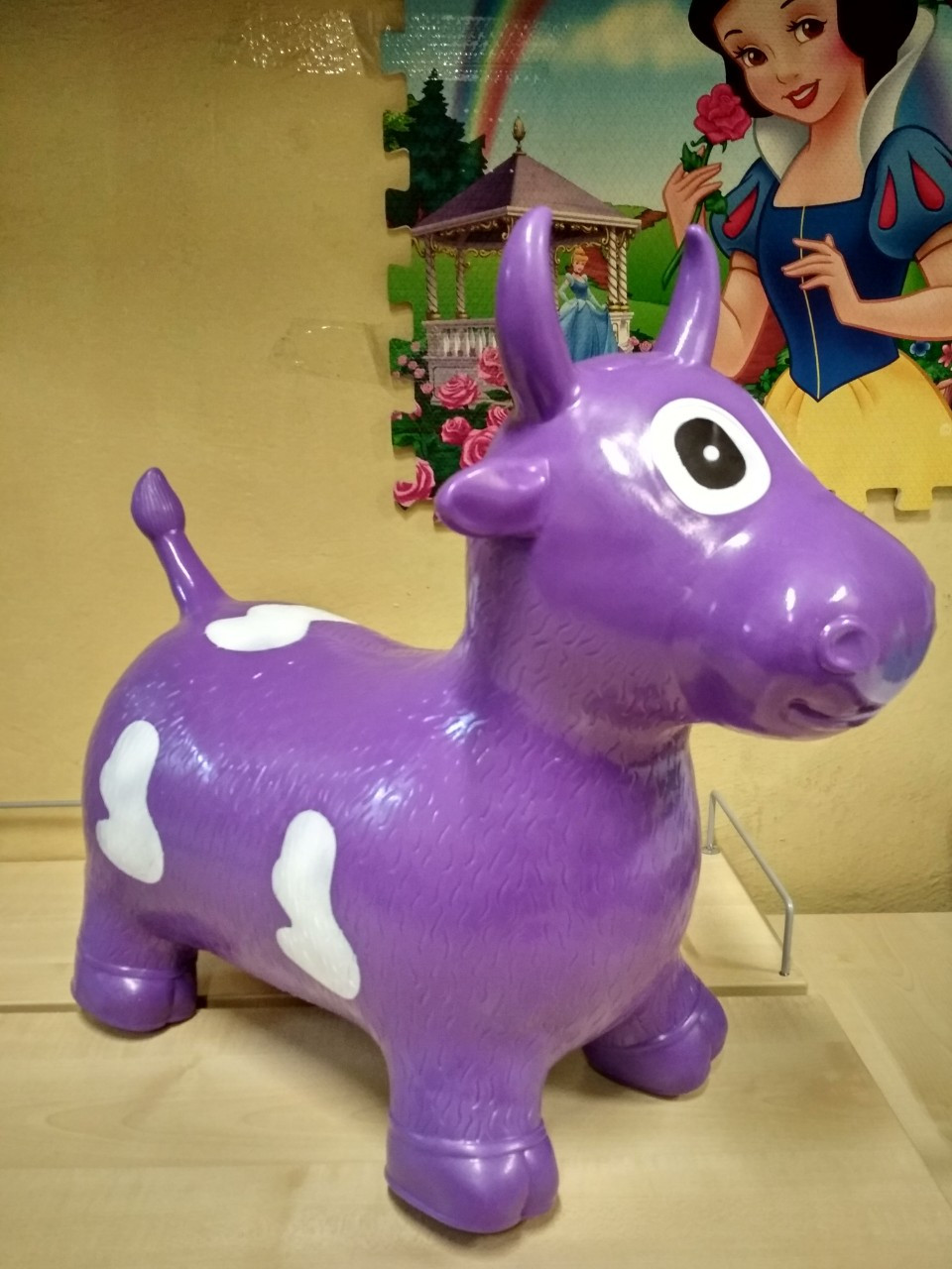 Стрибун гумовий Корова MS 0386 (Фіолетовий)