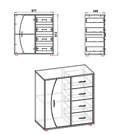 Комод 4-1-1, фото 2