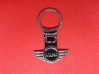 Брелок металлический для авто ключей Mini Cooper (Мини)