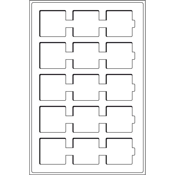 Лоток Leuchtturm для монет (комірка 50*50) під холдери та капсулb Quadrum