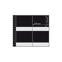 FPH4 Лист з твердого ПВХ для фото, 350x302 мм, 2x4 комірки 158 х 110 мм ,чорний