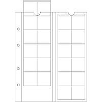 Лист до альбому Leuchtturm, OPTIMA для монет до 34 мм,M24