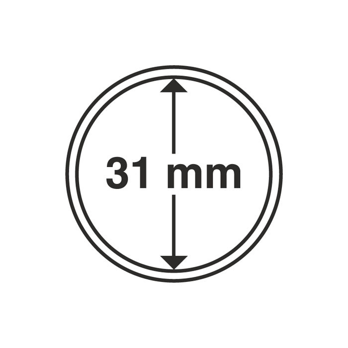 Капсула Leuchtturm для монети 31 мм