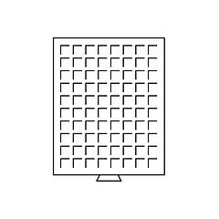 Бокс Leuchtturm для монет (розмір комірки 24*24 мм)