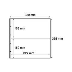 MAX7S Лист до альбому MAXIMUM, 2x2 кишень по  327x159 мм, чорний